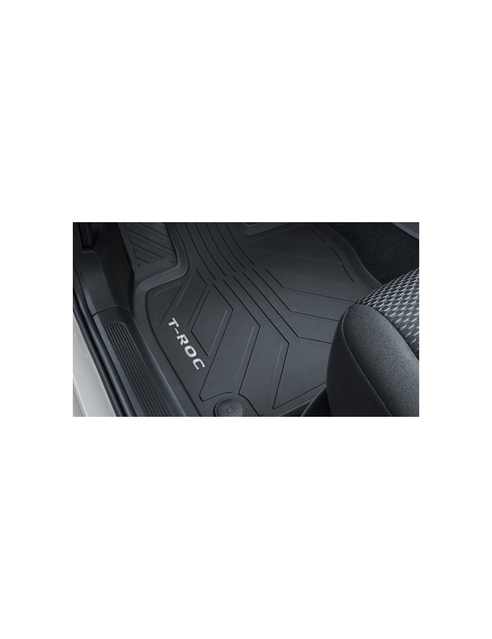 Tapis de sol tissus av/ar Polo6R rebord 3cm - Accessoires Volkswagen